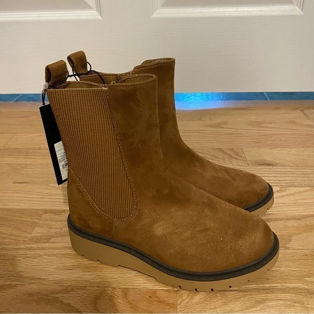 Art Class Brown Pull On Boots Sz 13 NEW Kids Platform Tan